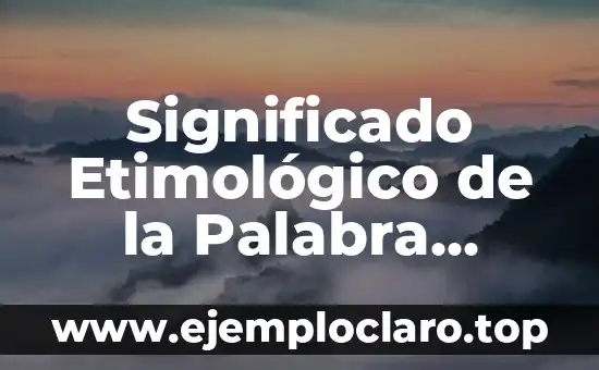 Significado Etimológico de la Palabra Sociología