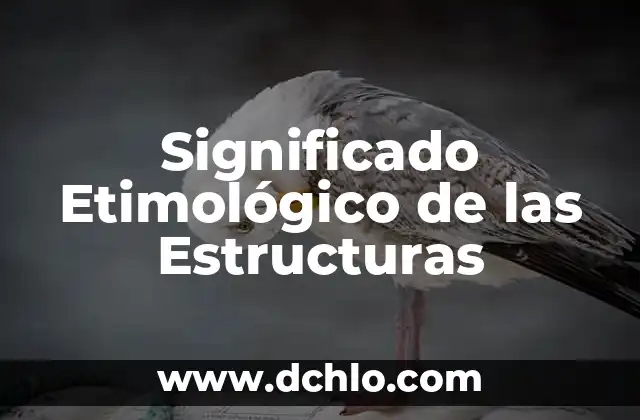 El Significado de la Sufijación en el Conocimiento 4 Significado Etimológico de las Estructuras