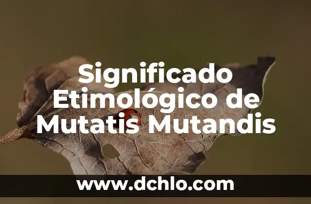 En Grado de Tentativa Significado: Un Acercamiento al Concepto 7 Significado Etimológico de Mutatis Mutandis
