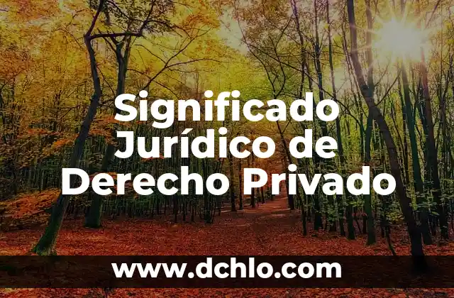 El Significado Jurídico del Derecho Real 6 Significado Jurídico de Derecho Privado