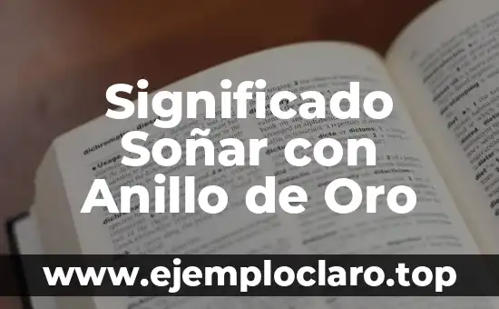 Significado Soñar con Anillo de Oro