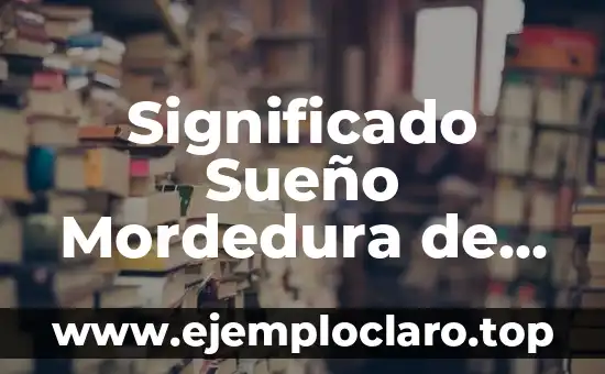 Significado Sueño Mordedura de Rata