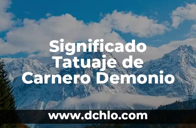 Significado de un Tatuaje de Luna 6 Significado Tatuaje de Carnero Demonio