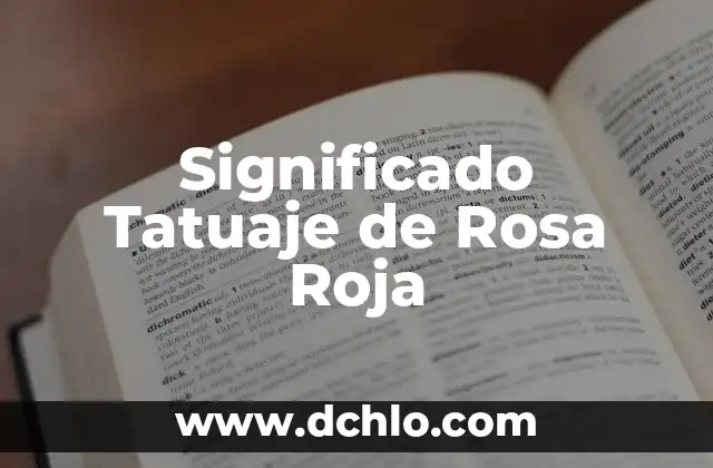 Significado de un Tatuaje de Luna 8 Significado Tatuaje de Rosa Roja