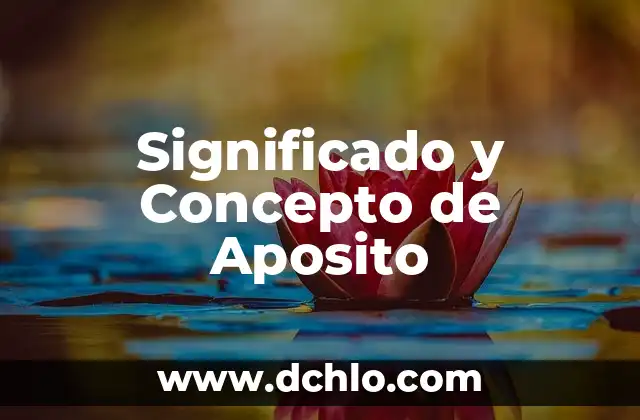 Significado y Concepto de Aristócrata 4 Significado y Concepto de Aposito