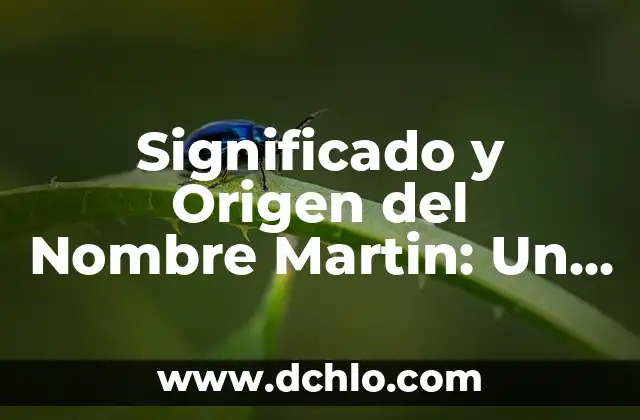 Ideas Significativas de Martin Heidegger: Un Enfoque en la Filosofía Existencial 4 Significado y Origen del Nombre Martin: Un Análisis Detallado