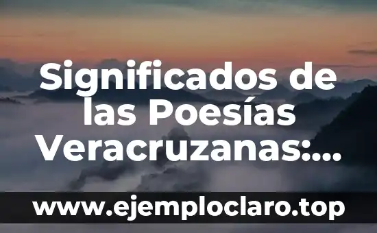 Conceptos de significados de Umberto Eco: Un viaje a través de la semiótica y la filosofía 6 Significados de las Poesías Veracruzanas: Un Viaje a Través de la Cultura Mexicana