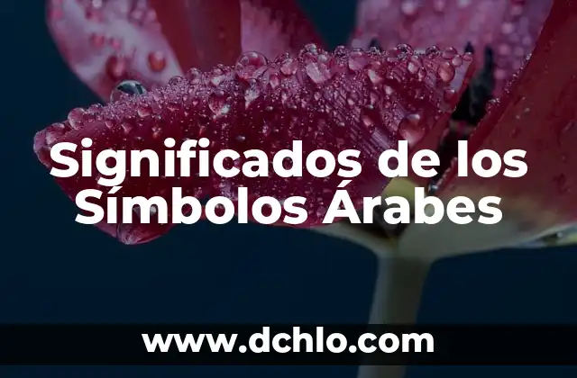 Significados de Nombres Árabes como Yasmira 5 Significados de los Símbolos Árabes