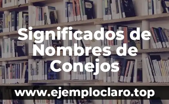 El Nombre de los Conejos: Un Viaje al Origen de su Significado 8 Significados de Nombres de Conejos
