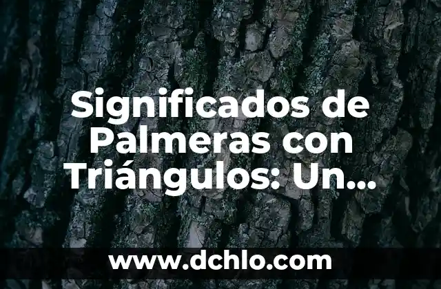 Diseños de Tatuajes con Palmeras para Hombres 4 Significados de Palmeras con Triángulos: Un Mundo de Simbolismo