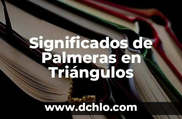 Diseños de Tatuajes con Palmeras para Hombres 5 Significados de Palmeras en Triángulos