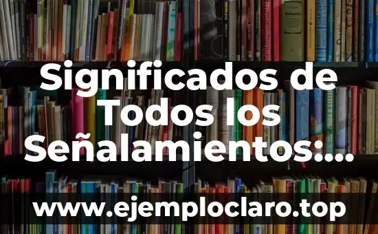 Significados de Todos los Señalamientos: Guía Completa