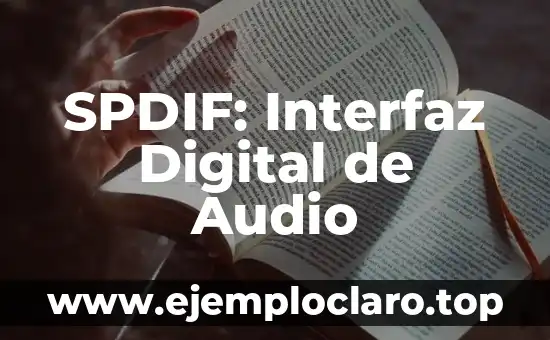 Cómo Hacer una Transmisión de Audio en Facebook 3 SPDIF: Interfaz Digital de Audio