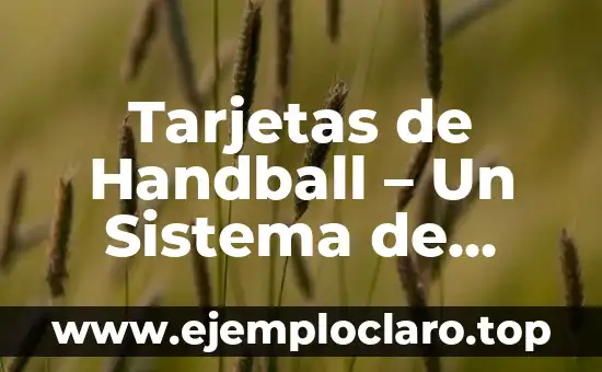 Tarjetas de Handball – Un Sistema de Sanciones Visuales