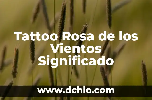 El significado profundo de los tatuajes de la rosa de los vientos 8 Tattoo Rosa de los Vientos Significado