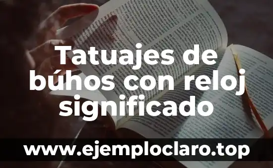 Tatuajes de Delfines y su Significado: Un Viaje por su Simbolismo 6 Tatuajes de búhos con reloj significado