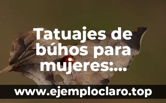 Tatuajes de búhos para mujeres: Descubre su significado y simbolismo
