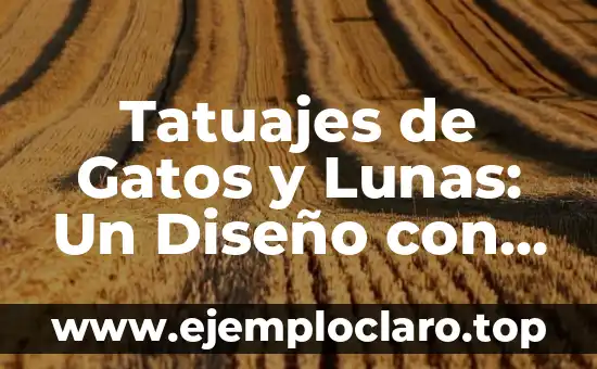 Tatuajes de Gatos y Lunas: Un Diseño con Profundo Simbolismo