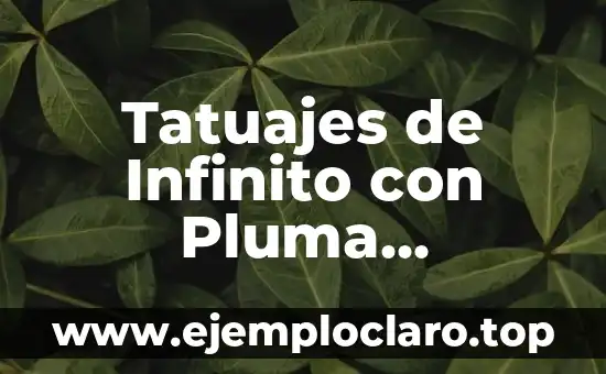 Tatuajes de Infinito con Pluma Significado