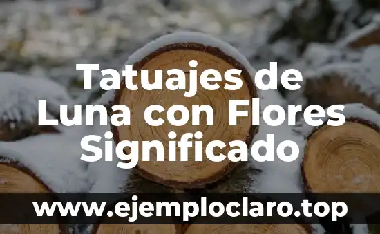 Tatuajes de Luna con Flores Significado