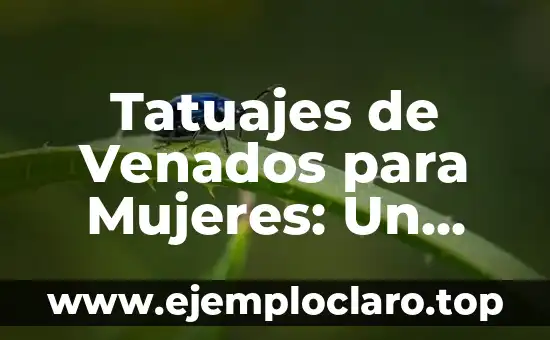 Tatuajes de Venados para Mujeres: Un Simbolismo Profundo
