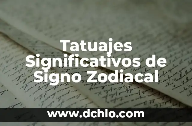 Significado de Signo de Puntuación Goma 3 Tatuajes Significativos de Signo Zodiacal