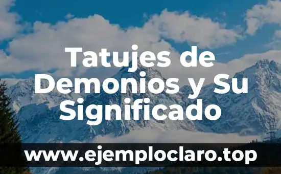 Tatujes de Demonios y Su Significado