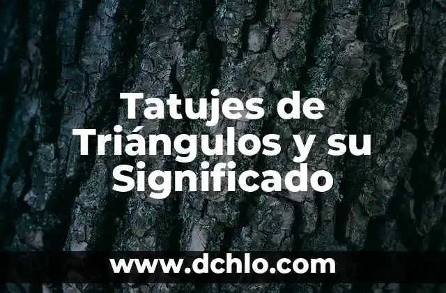 Tatujes de Reloj de Bolsillo Significado 7 Tatujes de Triángulos y su Significado