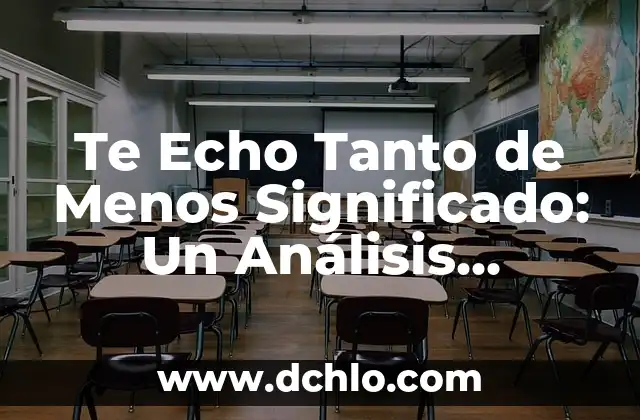 Tatujes de Manos con Rosario: Un Simbolismo Profundo 4 Te Echo Tanto de Menos Significado: Un Análisis Profundo
