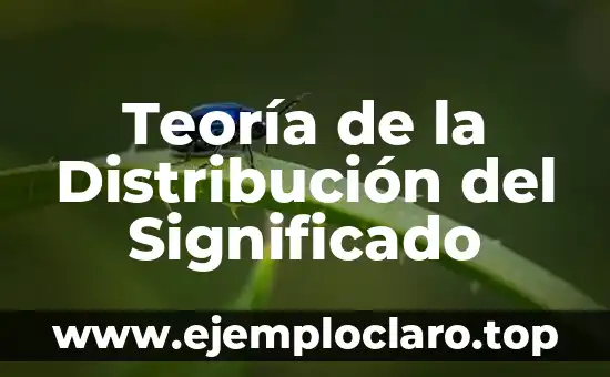 Teoría de la Distribución del Significado