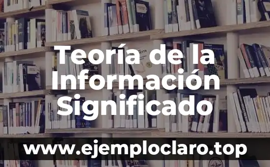 Teoría de la Información Significado