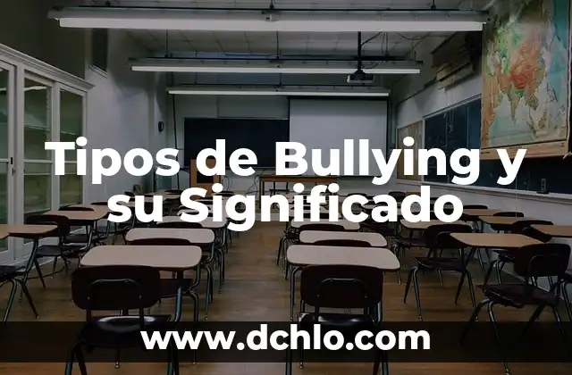 Tipos de Dominios y su Significado 5 Tipos de Bullying y su Significado
