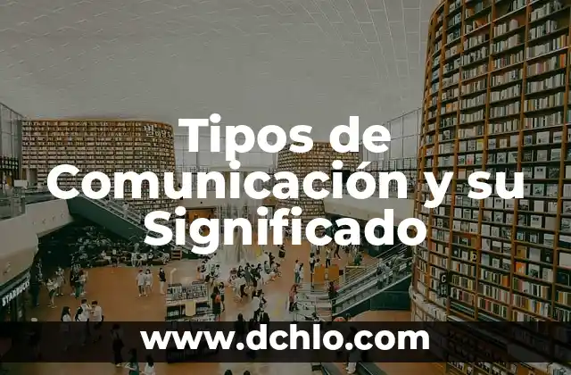 Tipos de Dominios y su Significado 7 Tipos de Comunicación y su Significado