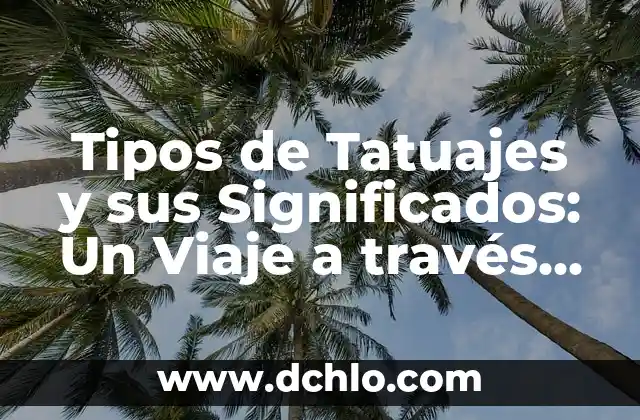 Significado de los Tatuajes de Águilas para Mujeres 5 Tipos de Tatuajes y sus Significados: Un Viaje a través del Arte Corporal