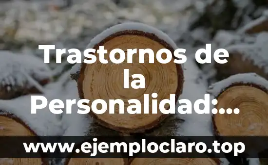 Significado de Trastornos de Conducta Alimentaria 4 Trastornos de la Personalidad: Comprensión Profunda