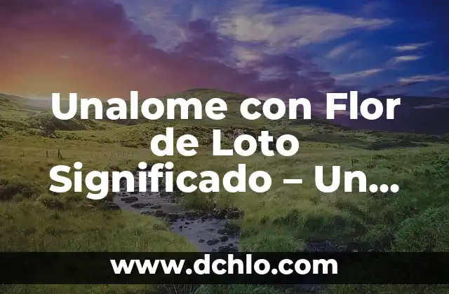 Tattoo de Flor de Loto Significado 8 Unalome con Flor de Loto Significado – Un Símbolo de Espiritualidad