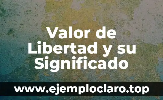 Valor de Libertad y su Significado