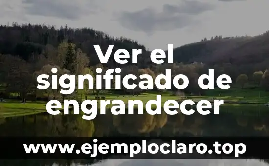 El significado de gesto técnico: Concepto y aplicaciones 6 Ver el significado de engrandecer